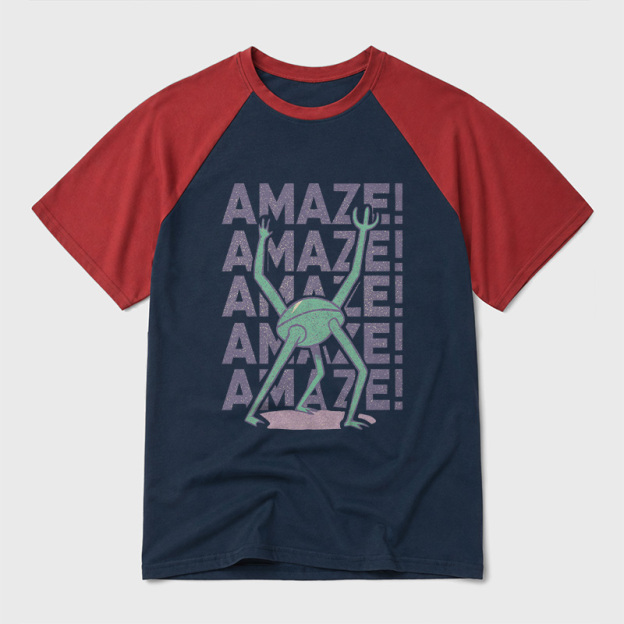 Rocky Amaze Geek Retro Raglan T-Shirt