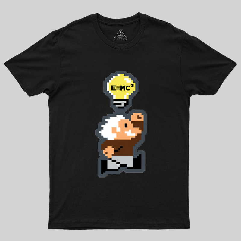 8‑Bit Einstein Geek T-Shirt