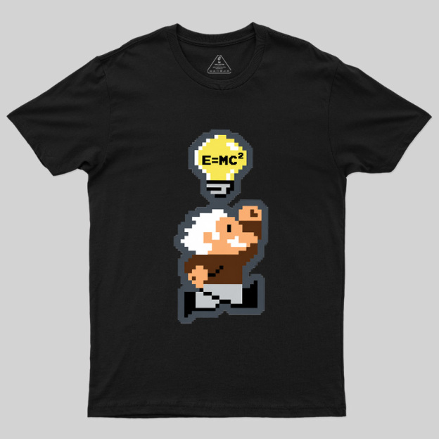 8‑Bit Einstein Geek T-Shirt