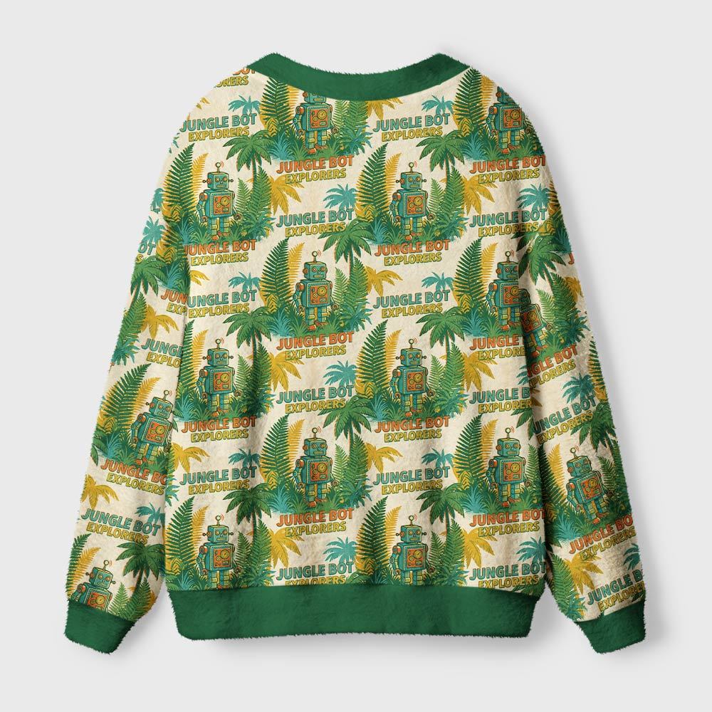 Jungle Bot Geek Ugly Cardigan Sweaters