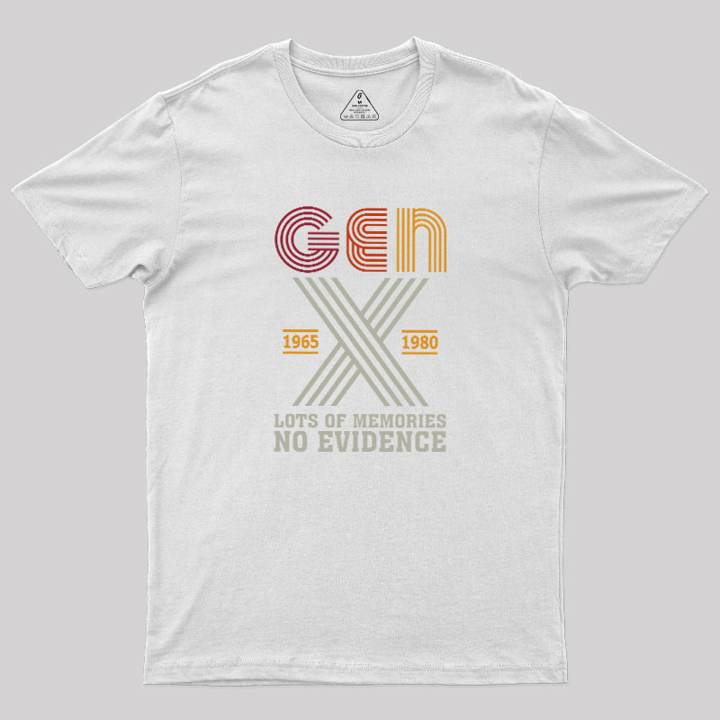 Genx Lots of Memories Geek T-Shirt