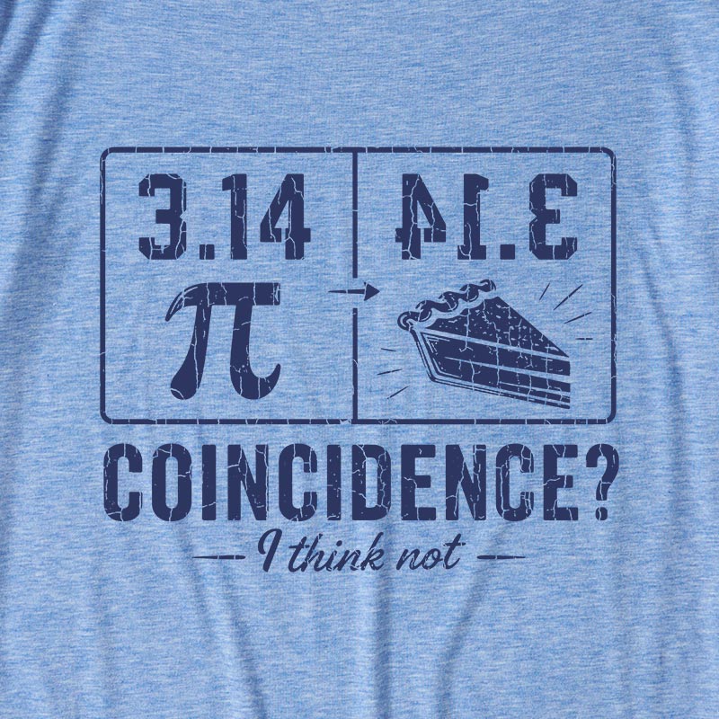 Pi Pie Math Professor Ultra Soft Heather Tee