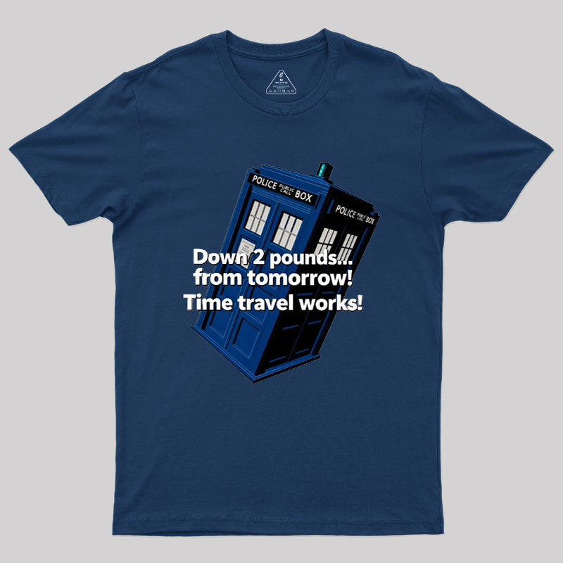 Down 2 Pounds From Tomorrow Geek T-Shirt