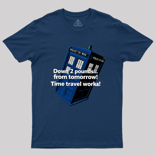 Down 2 Pounds From Tomorrow Geek T-Shirt