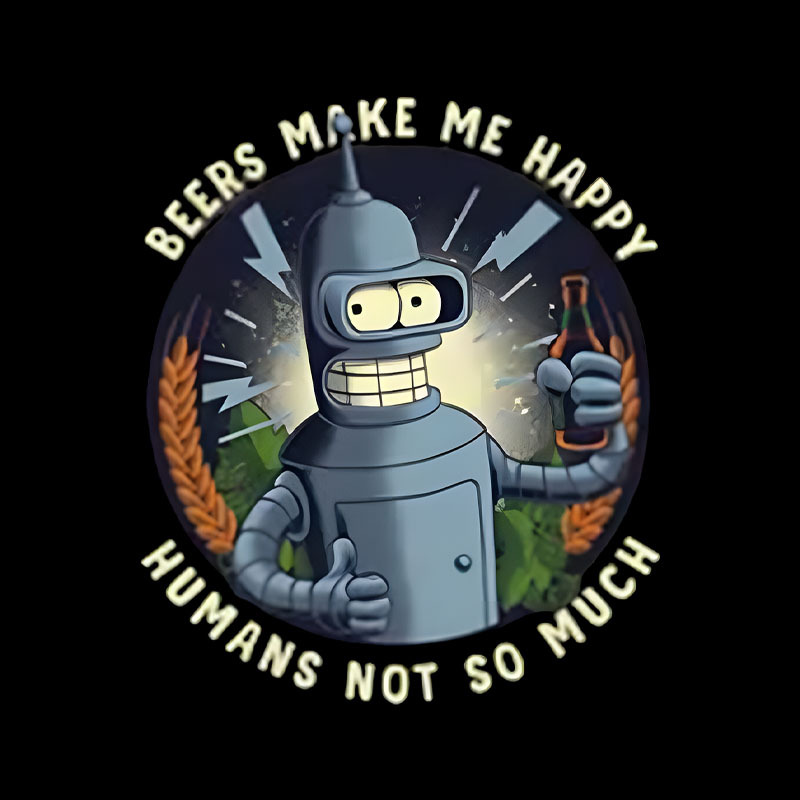 Beers Make Me Happy Geek T-Shirt