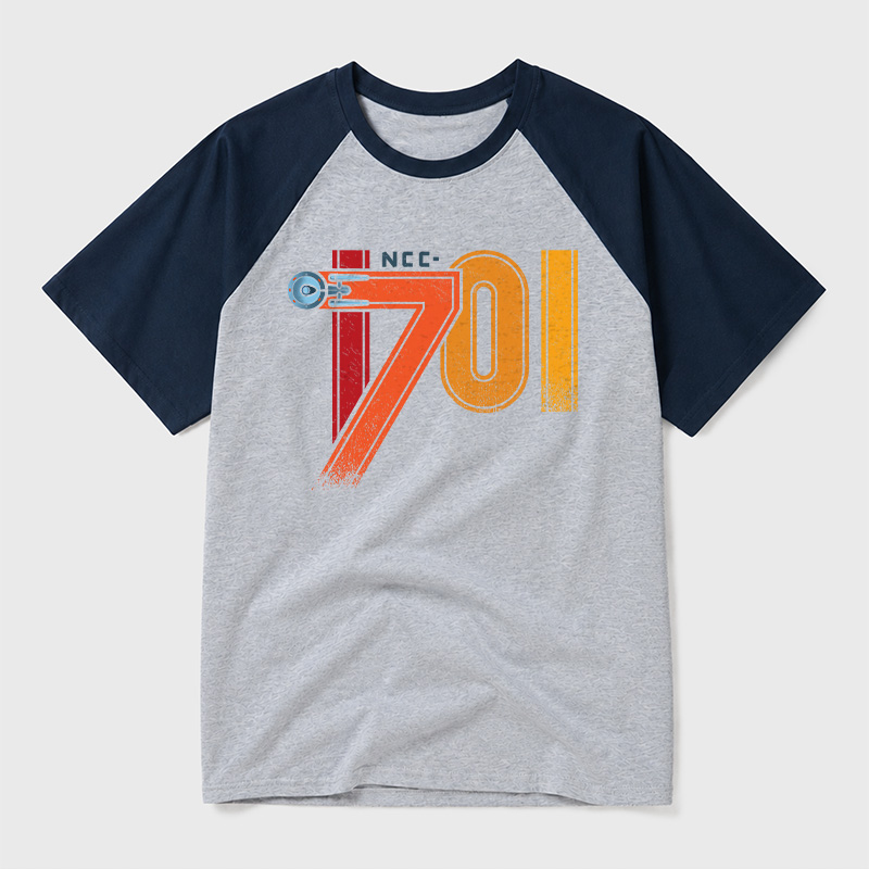 1701 Geek Retro Raglan T-Shirt