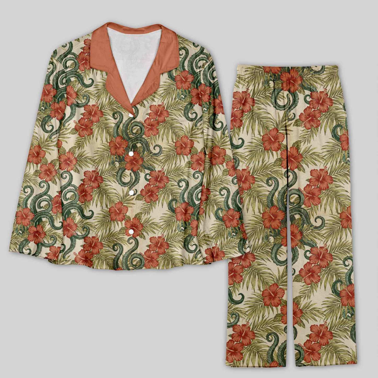 Geeksoutfit Tropical Snake Pajama Sets for Sale