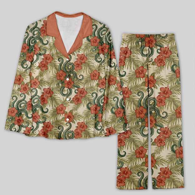 Tropical Snake Geek Pajama Sets