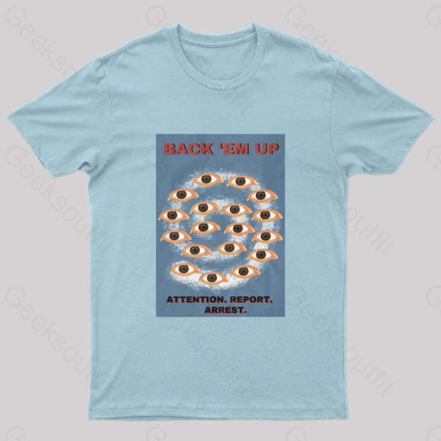 Back Em Up Geek T-Shirt Navy / S