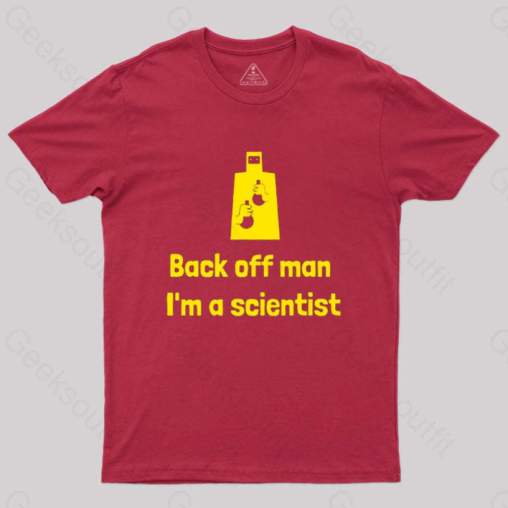 Back Off Man I’m A Scientist T-Shirt Red / S