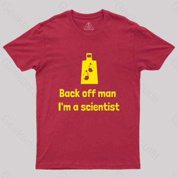 Back Off Man I’m A Scientist T-Shirt Red / S