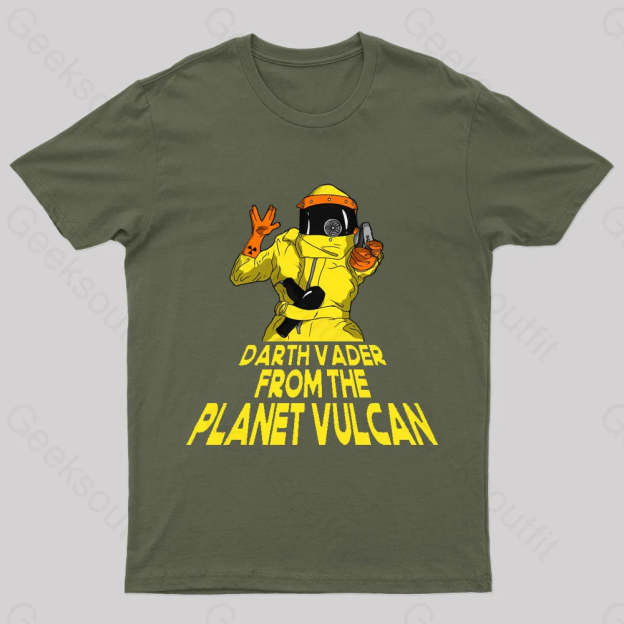 Back To The Future Geek T-Shirt Army Green / S