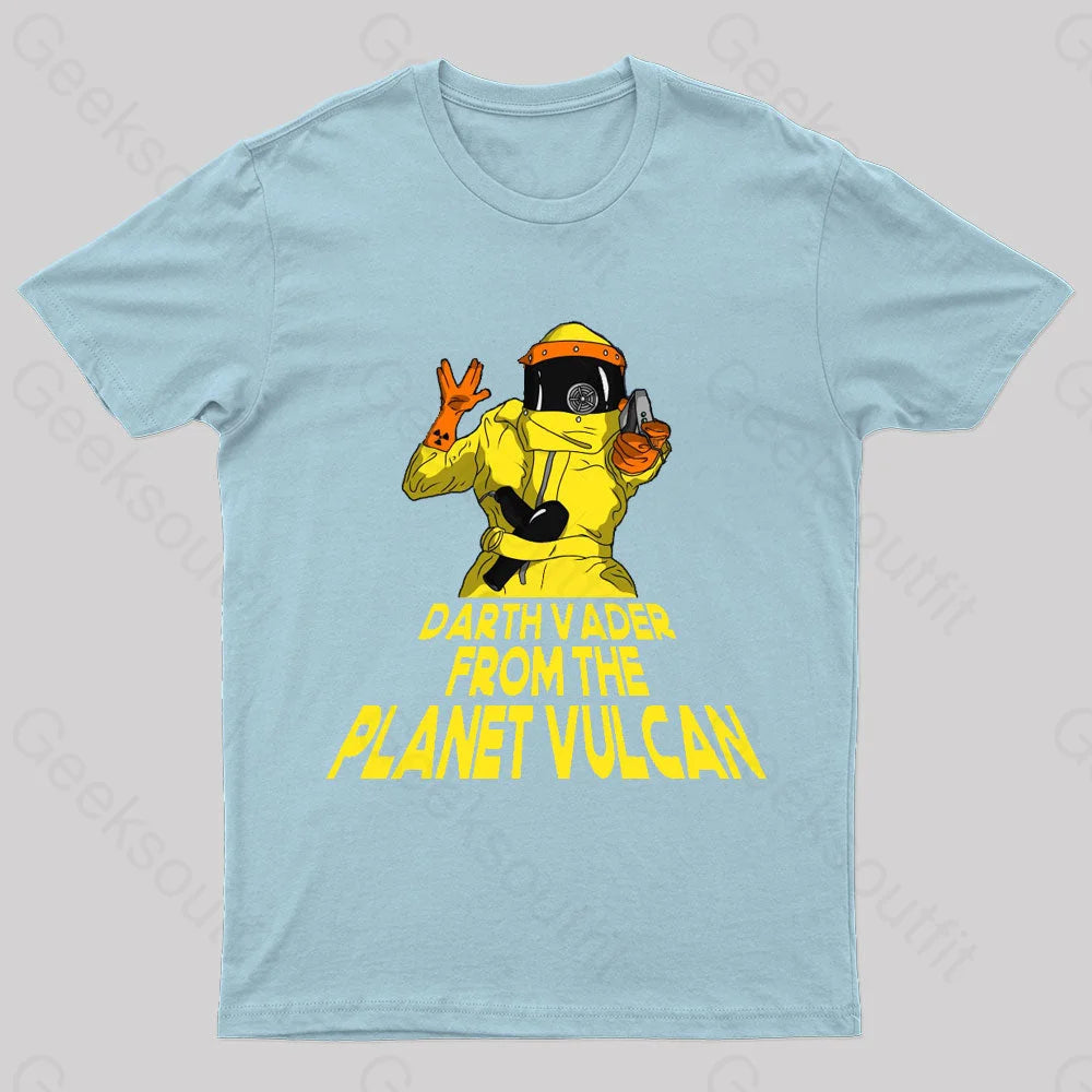 Back To The Future Geek T-Shirt Light Blue / S