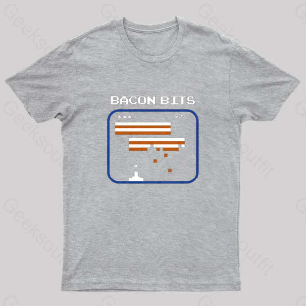 Bacon Bits Nerd T-Shirt Grey / S