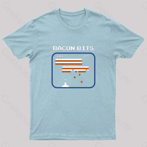 Bacon Bits Nerd T-Shirt Light Blue / S