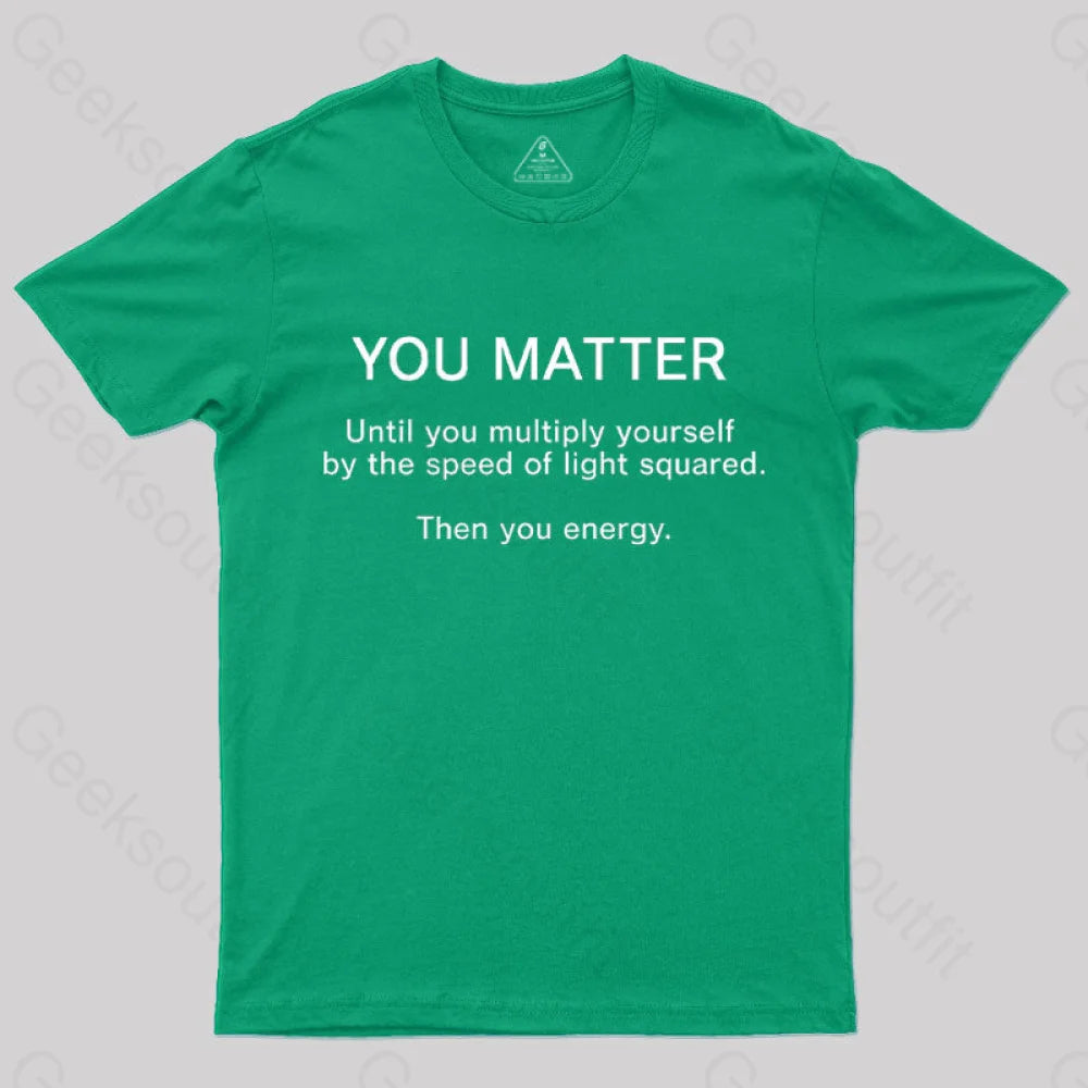 Bad Science Joke Nerd T-Shirt Green / S