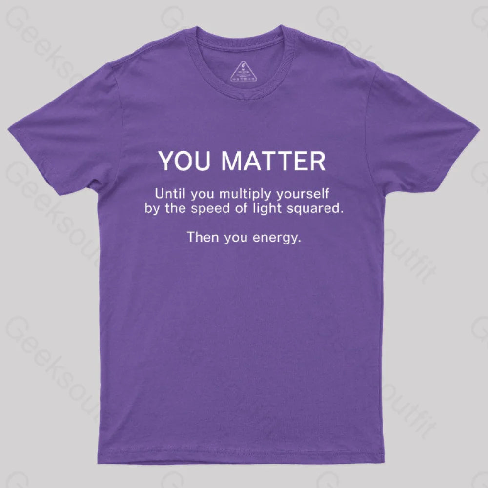 Bad Science Joke Nerd T-Shirt Purple / S