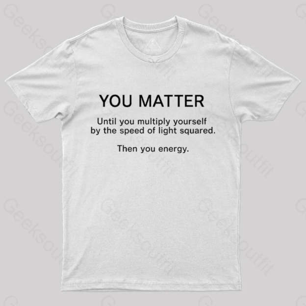 Bad Science Joke Nerd T-Shirt White / S