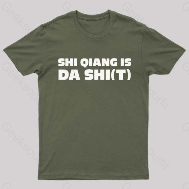 Badass Detective Nerd T-Shirt Army Green / S
