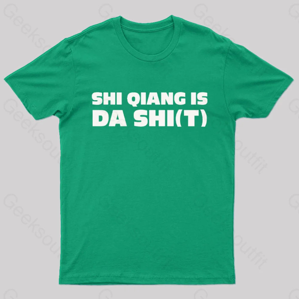 Badass Detective Nerd T-Shirt Green / S