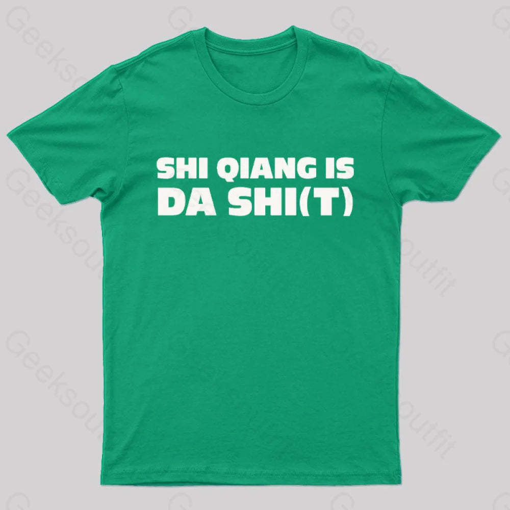 Badass Detective Nerd T-Shirt Green / S