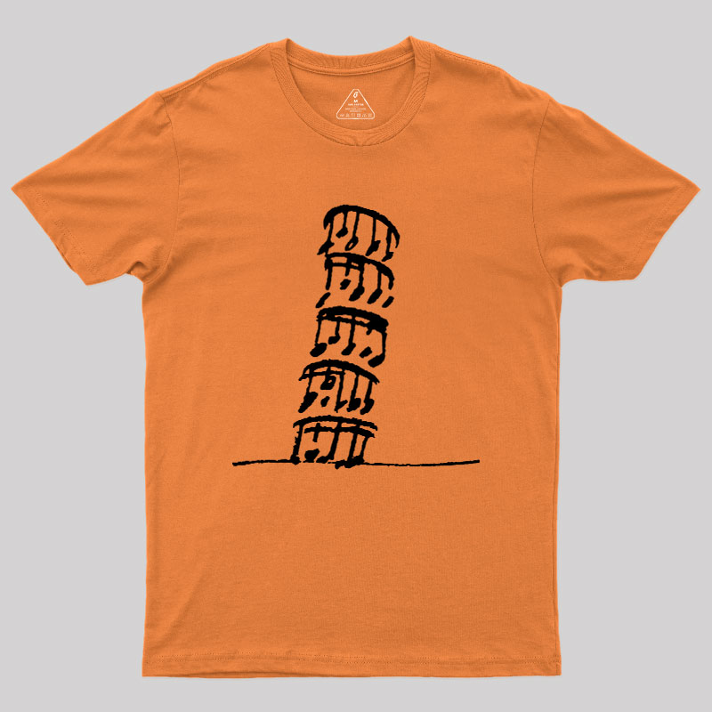 Stacked Music Notes Pun Geek T-Shirt
