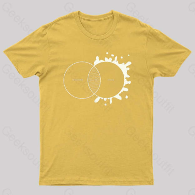 Balance Between Structure And Chaos Geek T-Shirt Yellow / S