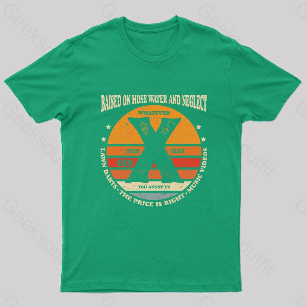 Balsed On Hose Water And Neglect T-Shirt Green / S