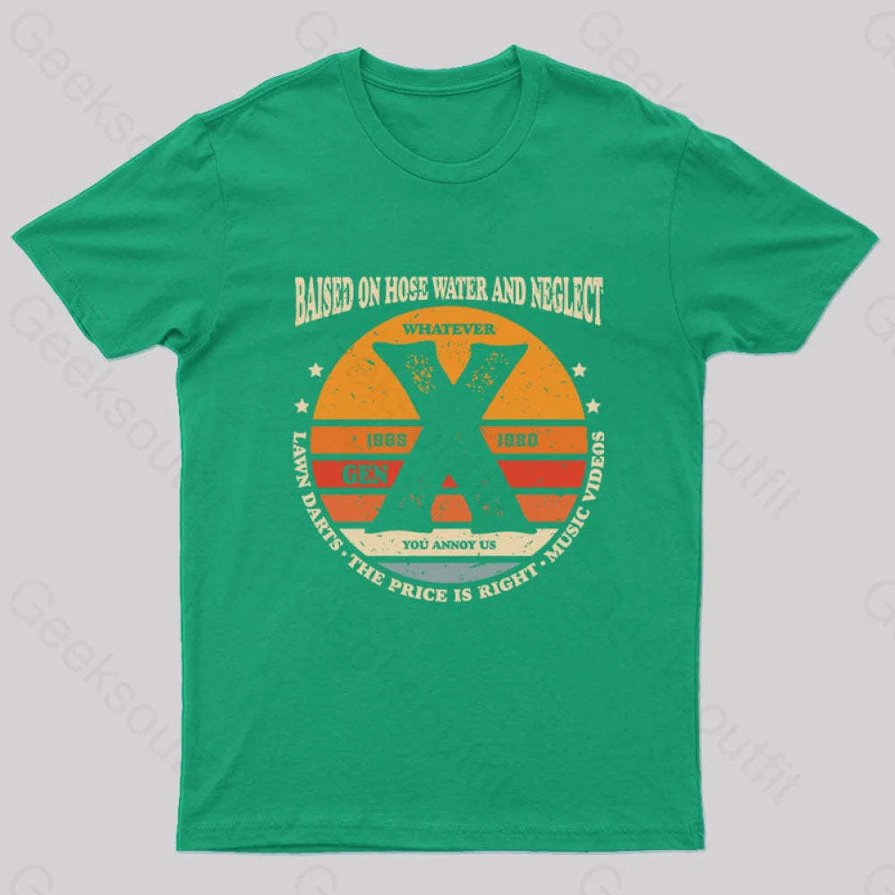 Balsed On Hose Water And Neglect T-Shirt Green / S