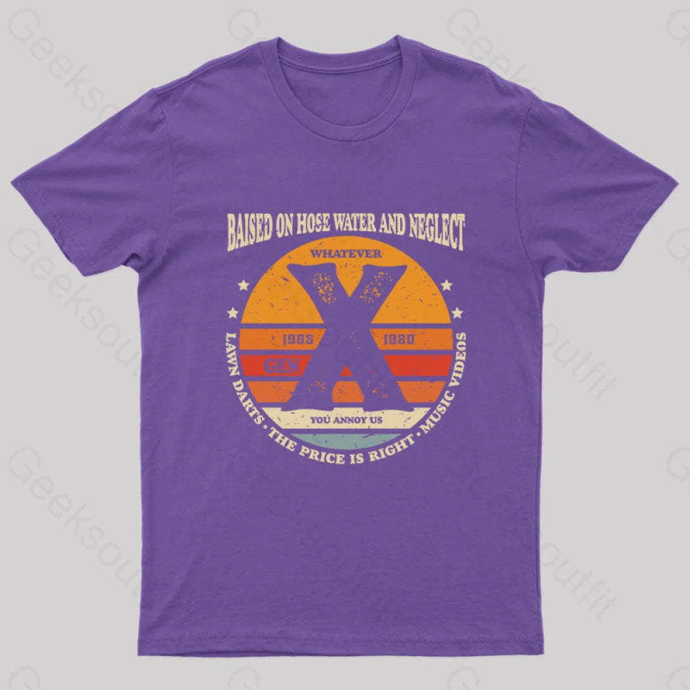 Balsed On Hose Water And Neglect T-Shirt Purple / S