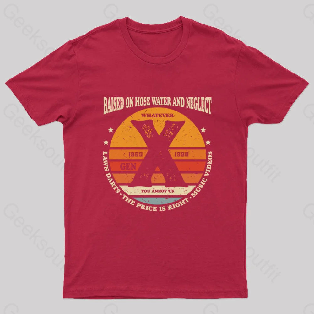 Balsed On Hose Water And Neglect T-Shirt Red / S