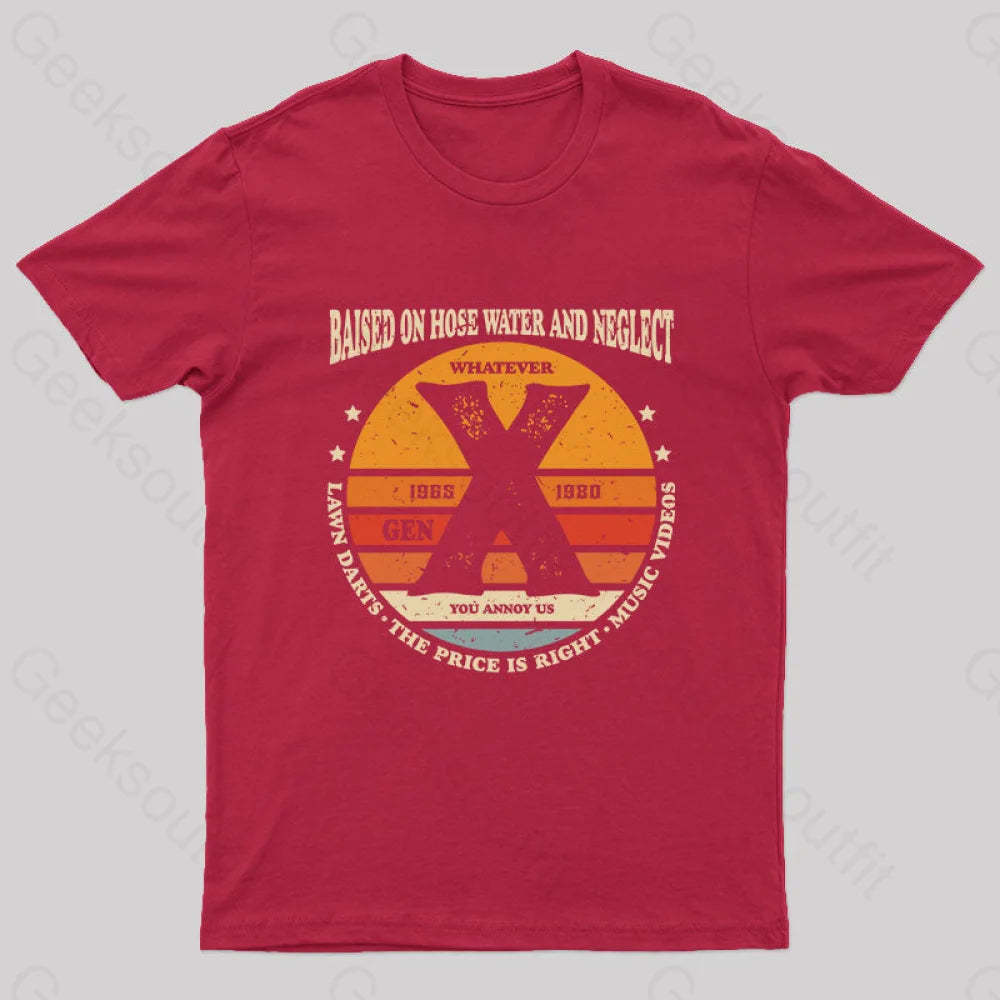 Balsed On Hose Water And Neglect T-Shirt Red / S
