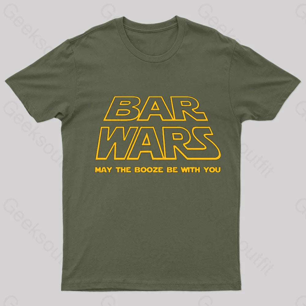 Bars Wars Nerd T-Shirt Army Green / S