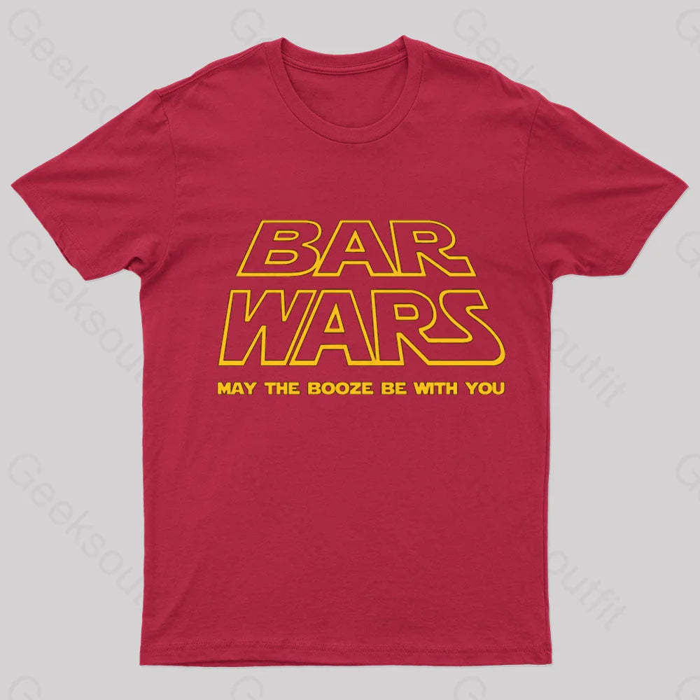 Bars Wars Nerd T-Shirt Red / S