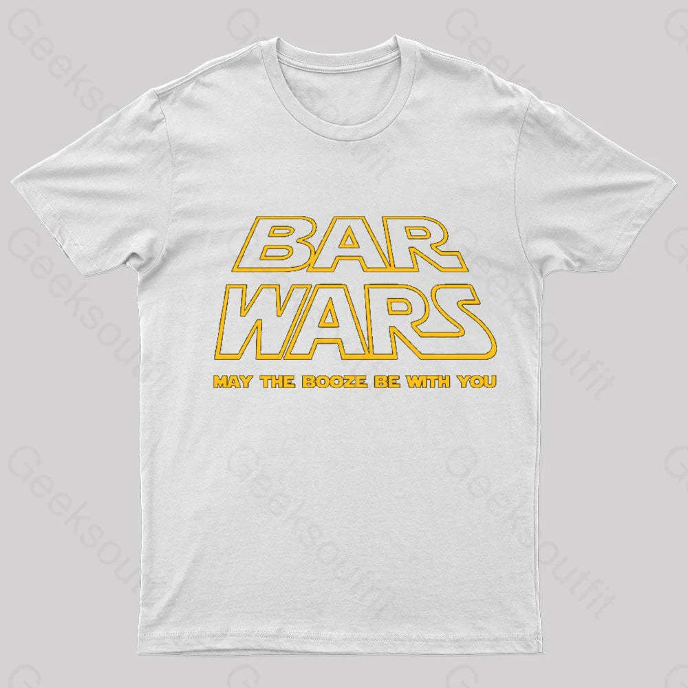 Bars Wars Nerd T-Shirt White / S