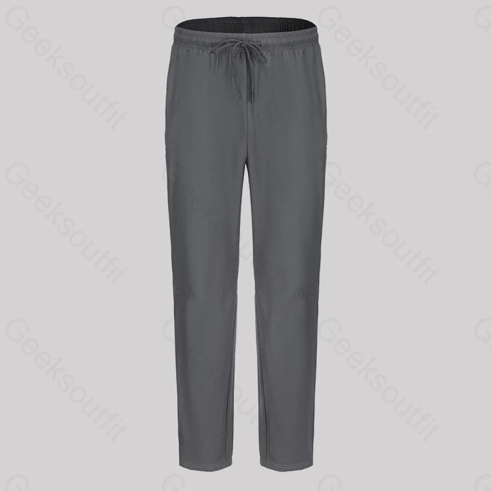 Basic Ultra-Thin Breathable Straight Geek Trousers Gray / M