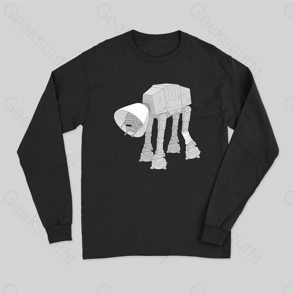 Battle Damage Long Sleeve T-Shirt Black / S