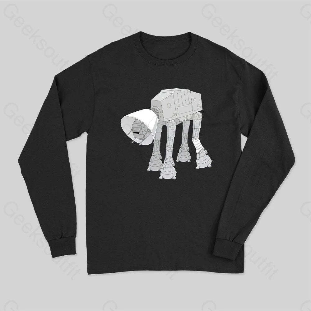 Battle Damage Long Sleeve T-Shirt Black / S