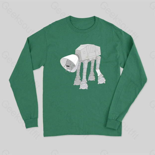 Battle Damage Long Sleeve T-Shirt Green / S
