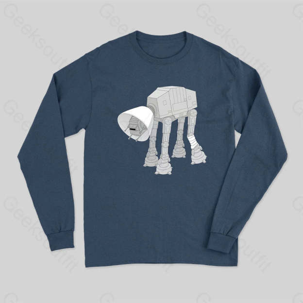 Battle Damage Long Sleeve T-Shirt Navy / S