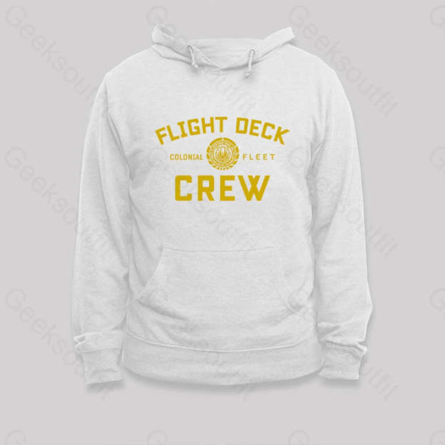 Battlestar Galactica Flight Deck Crew Hoodie White / S