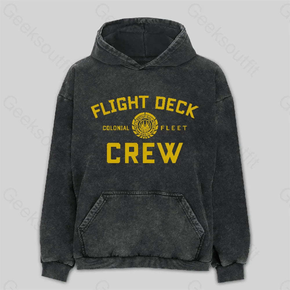 Battlestar Galactica Flight Deck Crew Washed Hoodie M