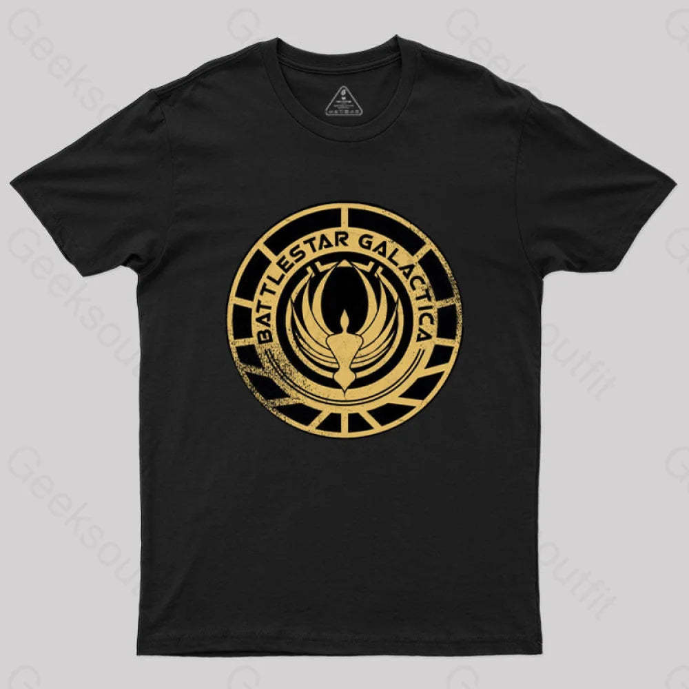 Battlestar Galactica Patch T-Shirt Black / S