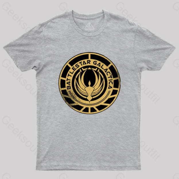 Battlestar Galactica Patch T-Shirt Grey / S