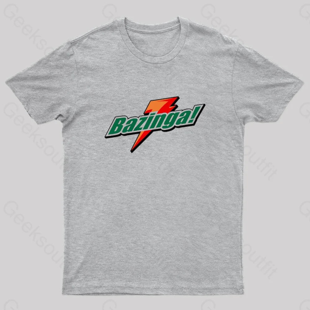 Bazinga Geek T-Shirt Grey / S