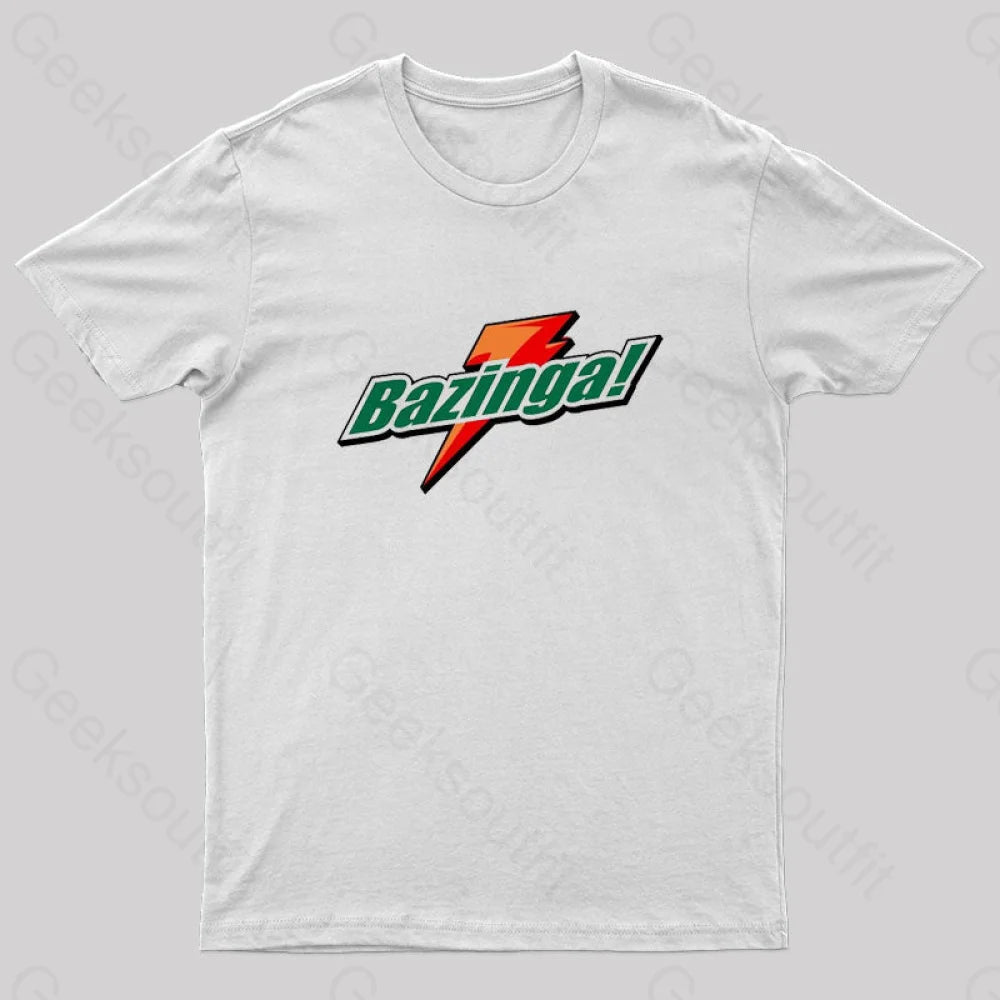 Bazinga Geek T-Shirt White / S
