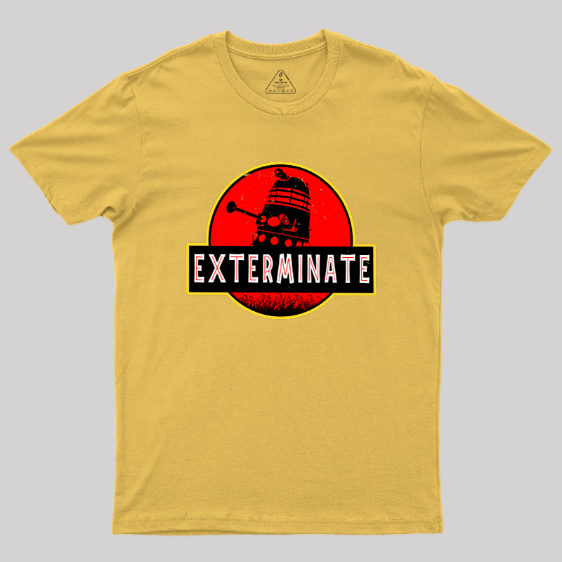 Darlek Exterminate Jurassic Park Dr Who Geek T-Shirt
