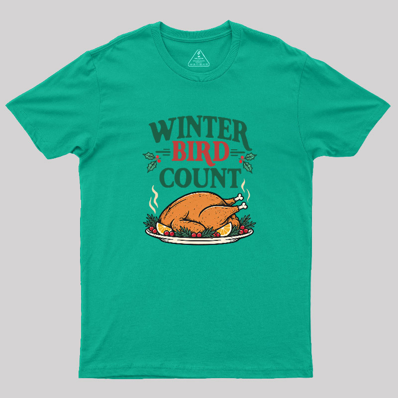Winter Bird Count Geek T-Shirt