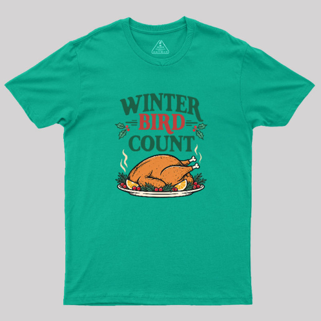 Winter Bird Count Geek T-Shirt