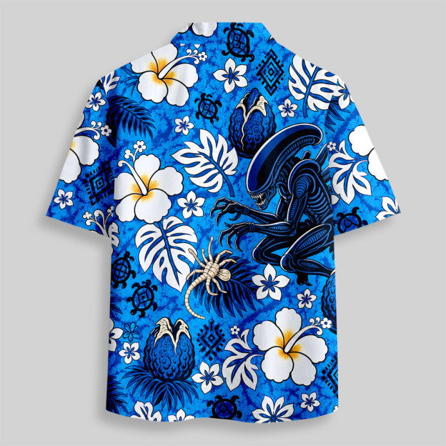 Xenobiology Hawaiian Button Up Pocket Shirt